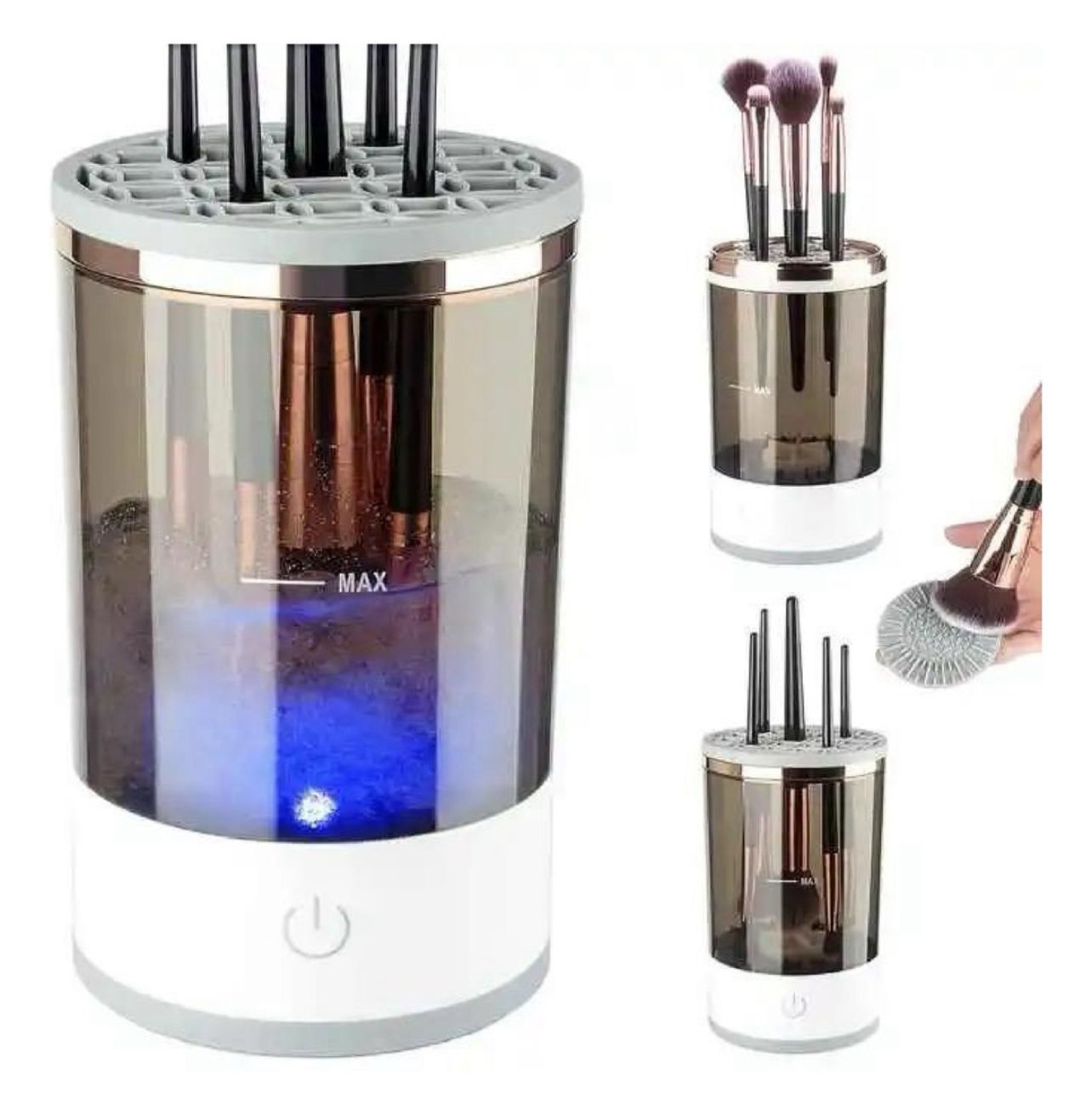 GLOWBRUSH™ – Lavadora Automática Para Brochas De Maquillaje.