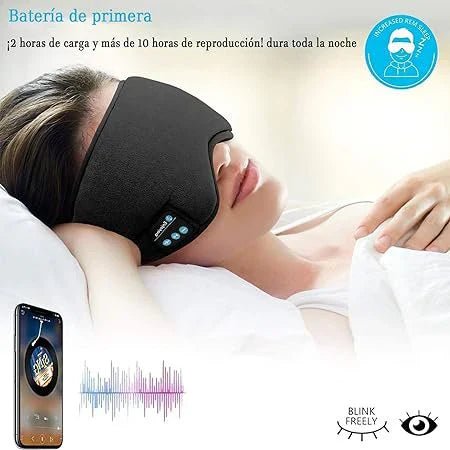 SLEEPSOUND ™-  Antifaz Con Audífonos Para Dormir