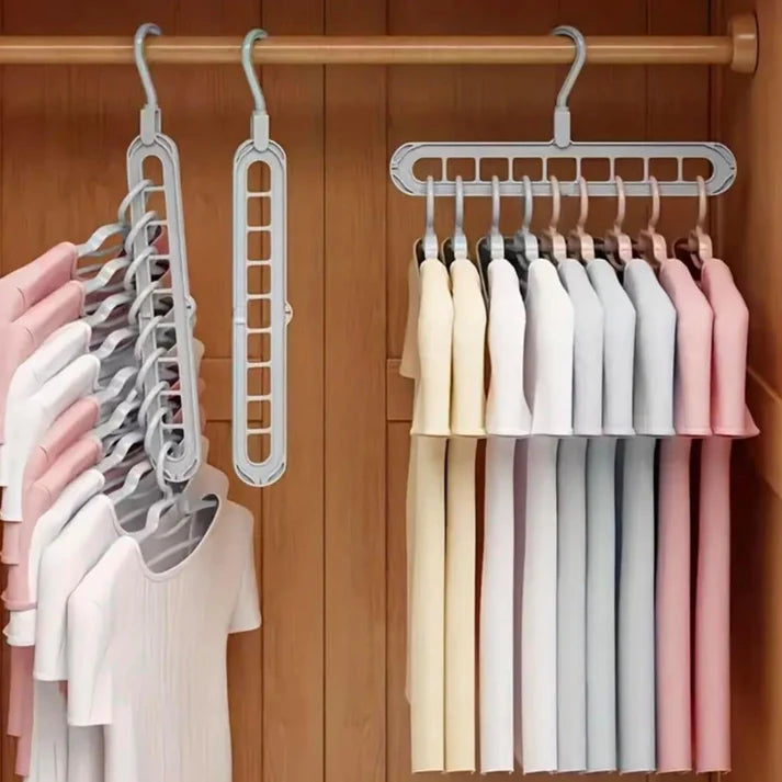 FitSpace™ - Organizador Retráctil para Ropa de Alta Capacidad, Triplica y Organiza tu Clóset.
