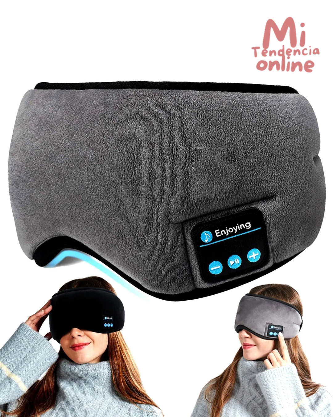 SLEEPSOUND ™-  Antifaz Con Audífonos Para Dormir