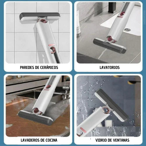 CLEAN MOP ™- Mini Mopa Ultra Absorbente Autoexprim.