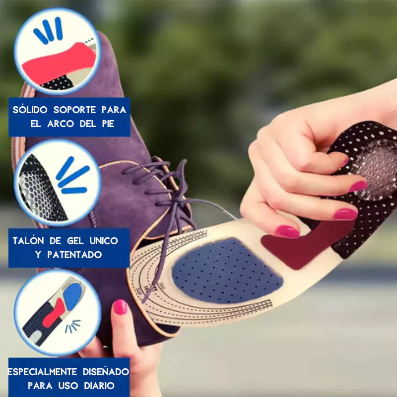 CONFORTFOOT™ - Plantilla Gel Ortopedica 4D Talla Ajustable.