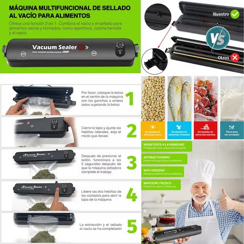 CURLERPRO™ - Sellador al Vacío + Regalo 5 Metros de Bolsa Selladora.