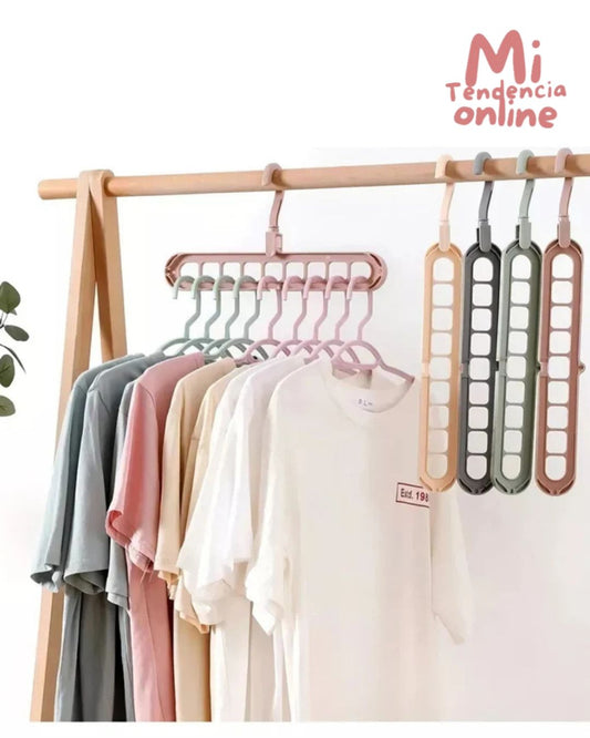 FitSpace™ - Organizador Retráctil para Ropa de Alta Capacidad, Triplica y Organiza tu Clóset.