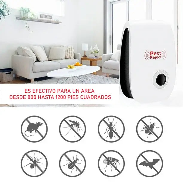 PESTREJECT ™ - Repelente Eléctrico Para Insectos y Ratones.