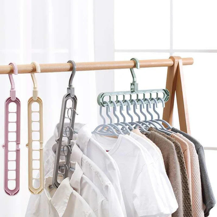 FitSpace™ - Organizador Retráctil para Ropa de Alta Capacidad, Triplica y Organiza tu Clóset.