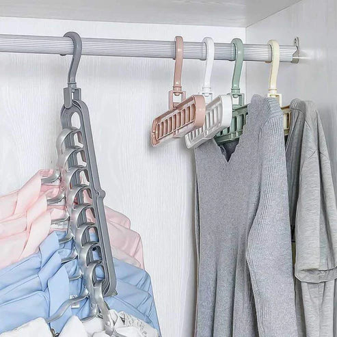 FitSpace™ - Organizador Retráctil para Ropa de Alta Capacidad, Triplica y Organiza tu Clóset.