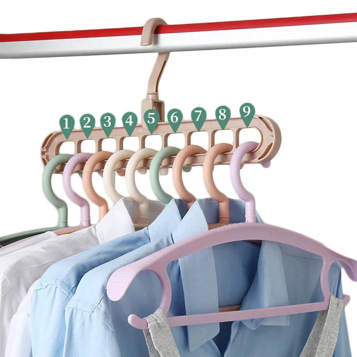 FitSpace™ - Organizador Retráctil para Ropa de Alta Capacidad, Triplica y Organiza tu Clóset.